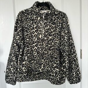 LOFT Leopard Print Fleece
